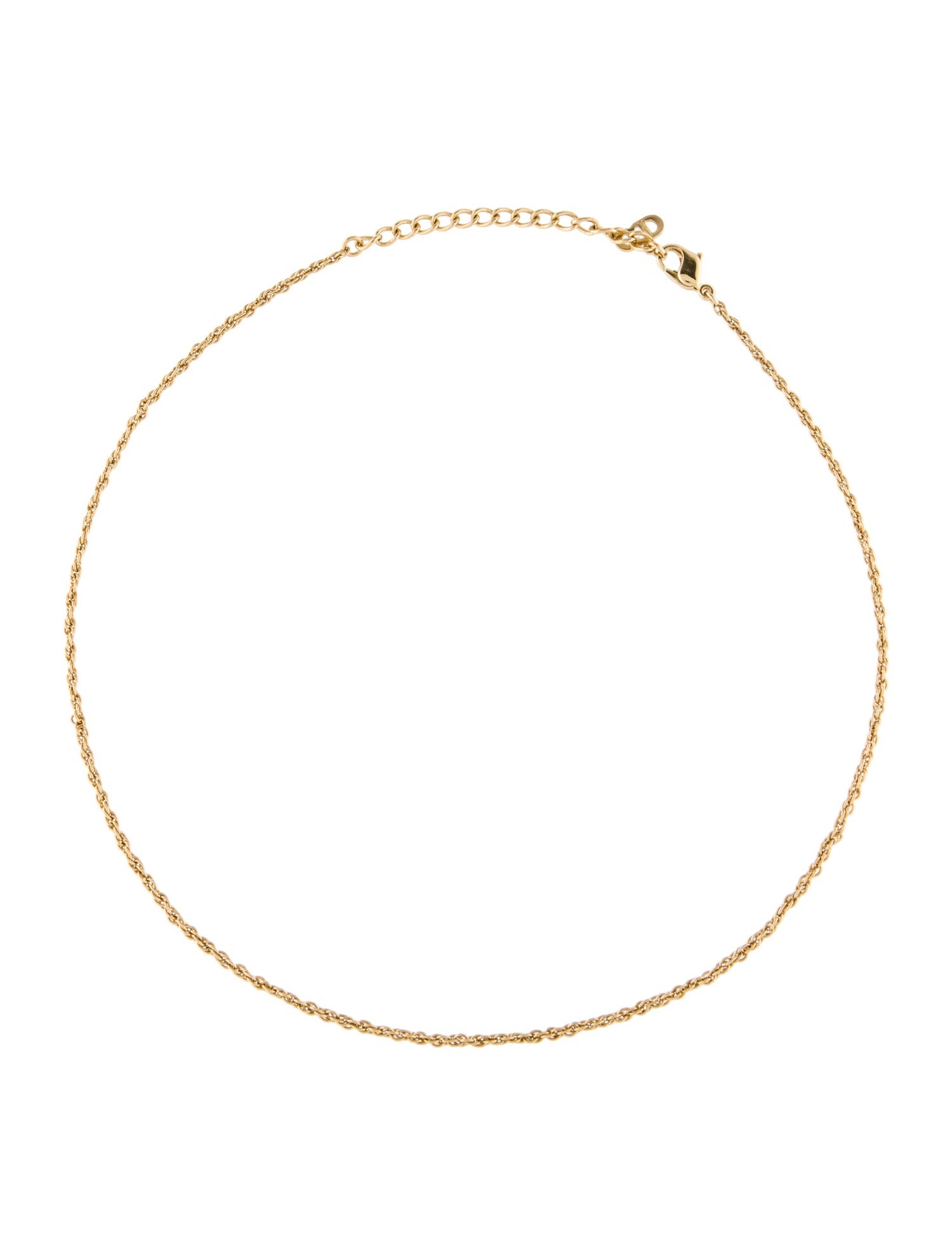 Christian Dior Vintage Rope Chain Necklace